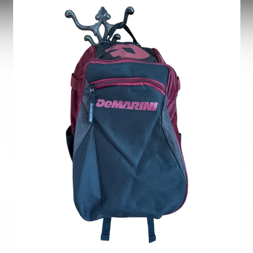 DeMarini Voodoo Junior Black and Maroon Baseball/Softball Backpack NWT